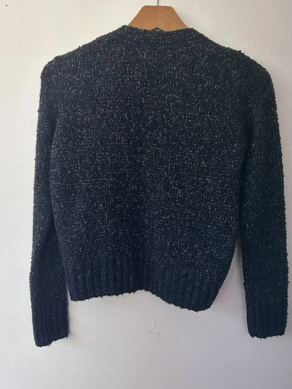 Gap Kids Knit Cardigan XL Open Front Blue Silver NWT Preppy Academia Uniform
